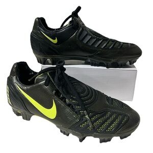 Nike Total 90 Laser II FG 318792-371 Rare Dark Army Black Soccer Cleats Size 6.5